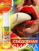 Гель-смазка Tutti-Frutti со вкусом тропических фруктов - 30 гр. - фото, цены
