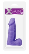 Фиолетовый реалистичный массажёр Xskin 5 Pvc Dong - 13 см. - фото, цены