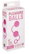 Розовые вагинальные шарики с ребристым рельефом - фото, цены