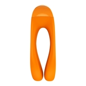 Оранжевый универсальный унисекс вибростимулятор Candy Cane - фото, цены