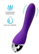 Фиолетовый вибратор «Дрючка-удовольствие» - 20,5 см. - фото, цены
