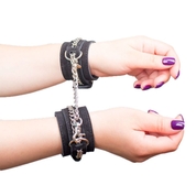 Чёрные замшевые наручники Kenzi Arm - фото, цены