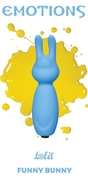 Голубой мини-вибратор Emotions Funny Bunny - фото, цены