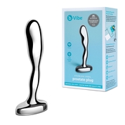 Стальной стимулятор простаты Stainless Steel Prostate Plug - 11,5 см. - фото, цены