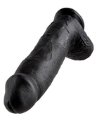Чёрный фаллоимитатор-гигант 12 Cock with Balls - 30,5 см. - фото, цены