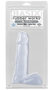 Прозрачный фаллоимитатор Basix Rubber Works 8 Dong - 19,1 см. - фото, цены
