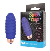 Синяя вибропуля Sweet Toys - 5,3 см. - фото, цены