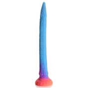 Фантазийный люминесцентный фаллоимитатор в форме змеи Makara Glow-in-the-Dark Silicone Snake Dildo - 46 см. - фото, цены