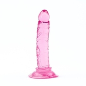 Розовый анальный фаллоимитатор на присоске - 12 см. - фото, цены