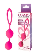 Розовые вагинальные шарики с петлёй Cosmo - фото, цены