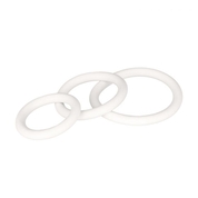 Набор из 3 белых эрекционных колец White Rubber Ring Set - фото, цены