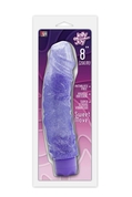 Фиолетовый водонепроницаемый вибратор Jelly Joy Sweet Move Multi-speed Vibe - 20 см. - фото, цены