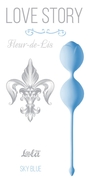 Голубые вагинальные шарики Fleur-de-lisa - фото, цены