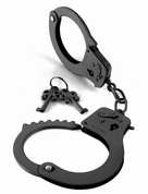 Черные металлические наручники - фото, цены