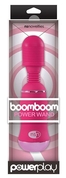 Ярко-розовый вибромассажер с усиленной вибрацией BoomBoom Power Wand - фото, цены