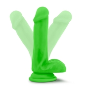 Зеленый реалистичный фаллоимитатор на присоске Neo 6inch Dual Density Cock - 15,2 см. - фото, цены