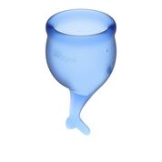 Набор синих менструальных чаш Feel secure Menstrual Cup - фото, цены