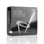 Серебристый уретральный стимулятор Sperm Stopper - 7,5 см. - фото, цены