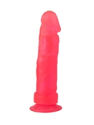 Розовый стимулятор-фаллос на присоске - 20,5 см. - фото, цены