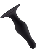 Чёрная анальная пробка с длинным кончиком Butt Plug with Suction Cup Medium - фото, цены