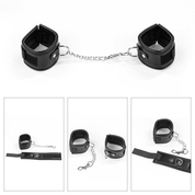 БДСМ-набор Deluxe Bondage Kit: наручники, плеть, кляп-шар - фото, цены