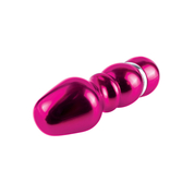 Алюминиевый рельефный вибратор Pink Small - 7,5 см. - фото, цены