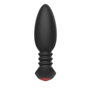 Черная анальная вибропробка Anal Vibrator с пультом ду - 13,5 см. - фото, цены