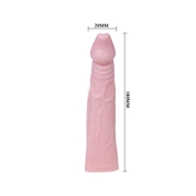 Телесная насадка с вибрацией Sex Expert - 18 см. - фото, цены