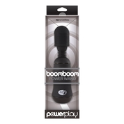 Чёрный вибромассажёр для эрогенных зон BoomBoom Power Wand - 18 см. - фото, цены