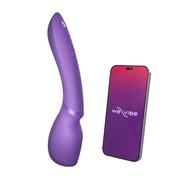 Фиолетовый жезловый вибратор We-Vibe Wand 2 - 27,3 см. - фото, цены