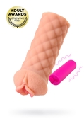 Телесный мастурбатор-вагина Elegance.002 с вибрацией - фото, цены