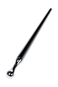 Серебристый уретральный плаг-игла Toyfa Metal - 10 см. - фото, цены