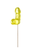 Желтый леденец в форме фаллоса со вкусом манго - фото, цены