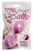 Розовые вагинальные шарики Twin Balls - фото, цены