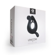 Черное эрекционное виброкольцо Unicom - фото, цены
