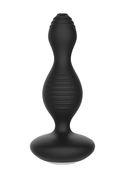Чёрная анальная пробка с электростимуляцией E-Stimulation Vibrating Buttplug - 14 см. - фото, цены
