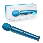 Синий жезловый мини-вибратор Le Wand c 6 режимами вибрации - фото, цены