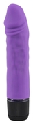 Фиолетовый вибратор-реалистик без мошонки - 14,5 см. - фото, цены