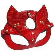 Красная игровая маска с ушками - фото, цены