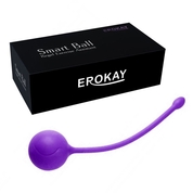 Фиолетовый металлический шарик с хвостиком в силиконовой оболочке - фото, цены