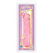 Розовый прозрачный гелевый фаллоимитатор Сristal Jellies - 20 см. - фото, цены