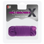 Фиолетовая хлопковая веревка Bondx Love Rope 10m Purple - 10 м. - фото, цены