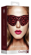 Красно-черная маска на глаза закрытого типа Luxury Eye Mask - фото, цены