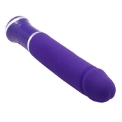 Фиолетовый силиконовый вибратор Ecstasy Greedy Dong - 19 см. - фото, цены
