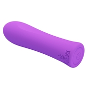Фиолетовый мини-вибратор Alfreda - 10,2 см. - фото, цены