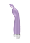 Фиолетовый вибратор с ушками Lena - 17,2 см. - фото, цены