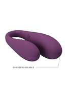 Фиолетовый вибратор для двоих August - фото, цены