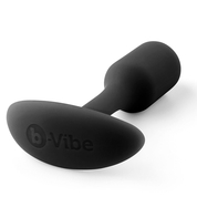 Чёрная пробка для ношения B-vibe Snug Plug 1 - 9,4 см. - фото, цены