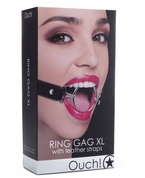 Расширяющий кляп Ring Gag Xl с чёрными ремешками - фото, цены