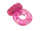 Розовое эрекционное кольцо с вибрацией Rings Axle-pin - фото, цены